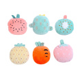 Cute Fruit Plush Toys Squeaky Chew Dog Toys Interactive Fruit Shape Catnip Toys For Dog And Cat